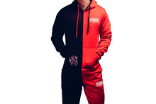 Load image into Gallery viewer, Red and Black Split Trackpants
